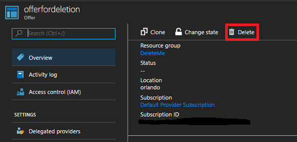 Delete subscriptions in Azure Stack Hub administrator portal