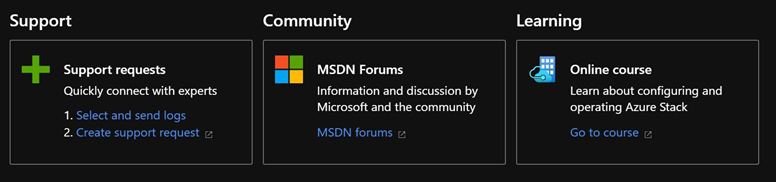 Get support tutorials for Azure Stack Hub