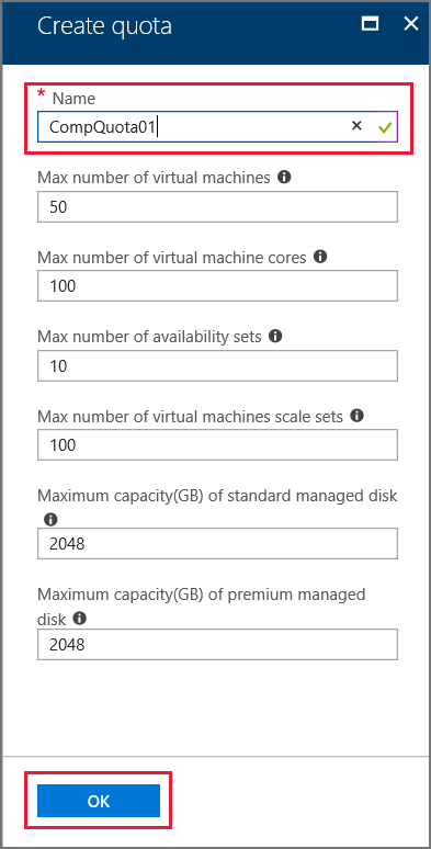 Quota name