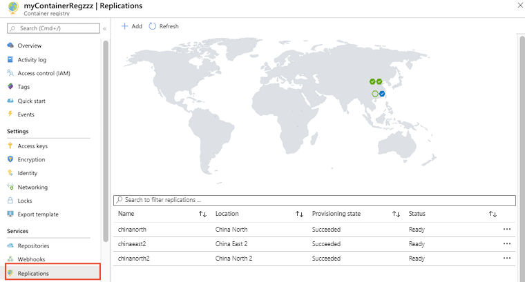 Registry replications