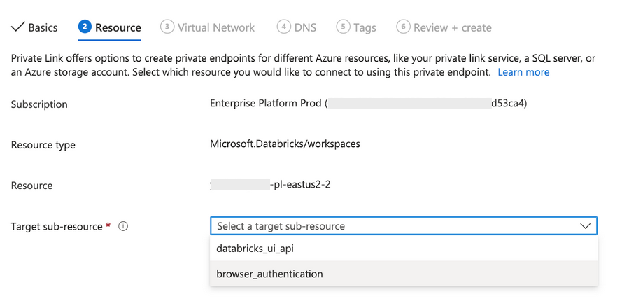 Set the browser authentication sub-resource