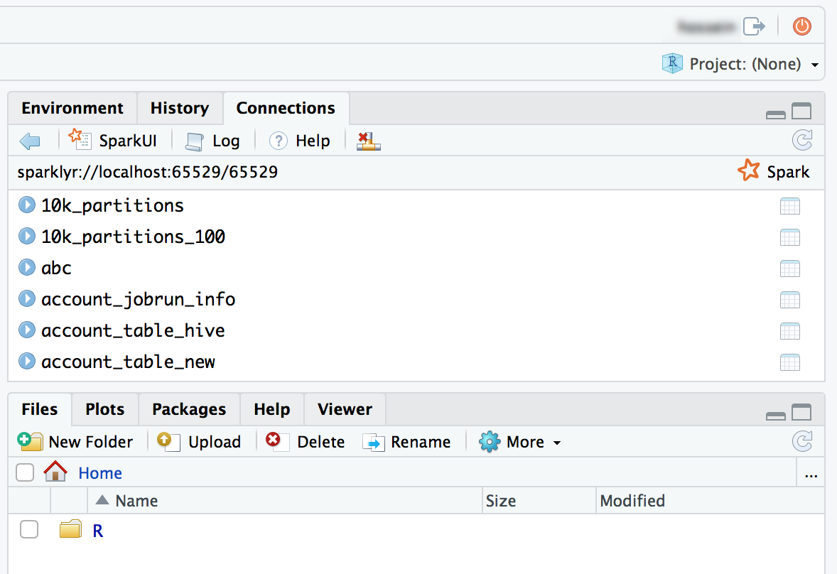 RStudio Open Source Edition sparklyr connection