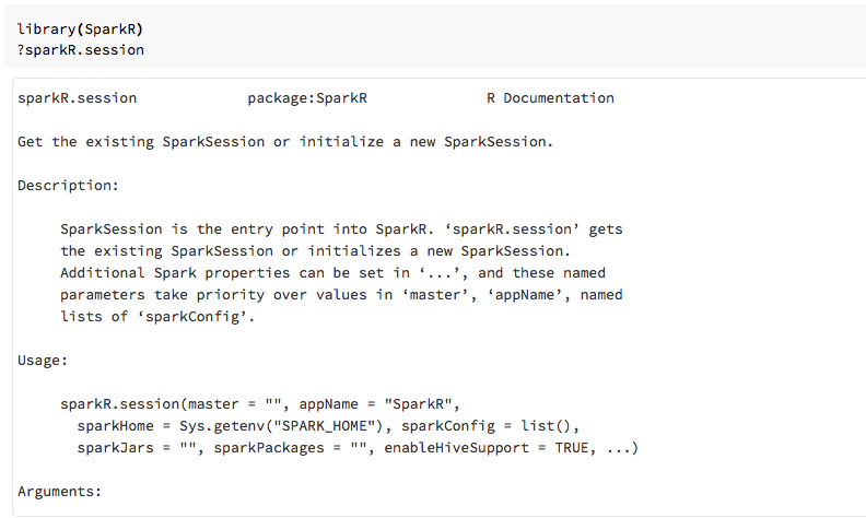 Embedded R documentation