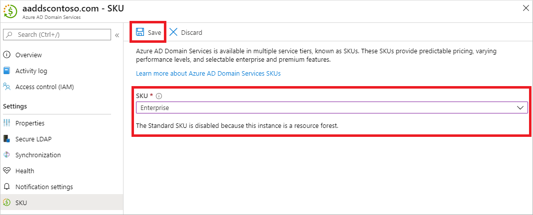 Choose the required SKU from the drop-down menu in the Microsoft Entra admin center