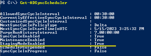 Screenshot shows Sync Service console on the Active Microsoft Entra Connect dialog box.