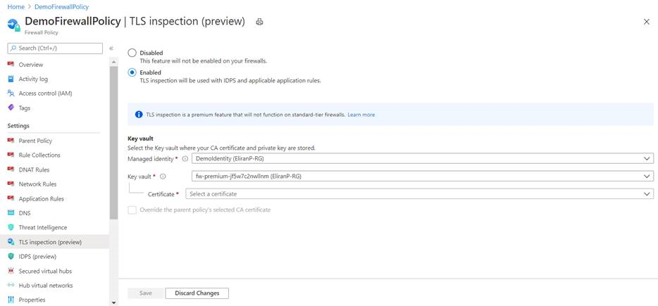 Azure Firewall Premium overview diagram