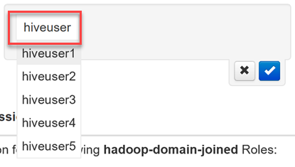 Apache Ambari user auto completes.