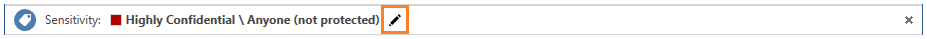 Azure Information Protection tutorial - Edit Label icon