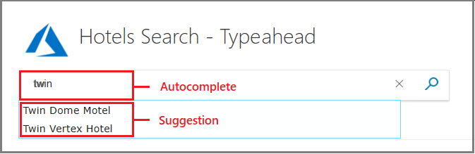 Visual comparison of autocomplete and suggested queries