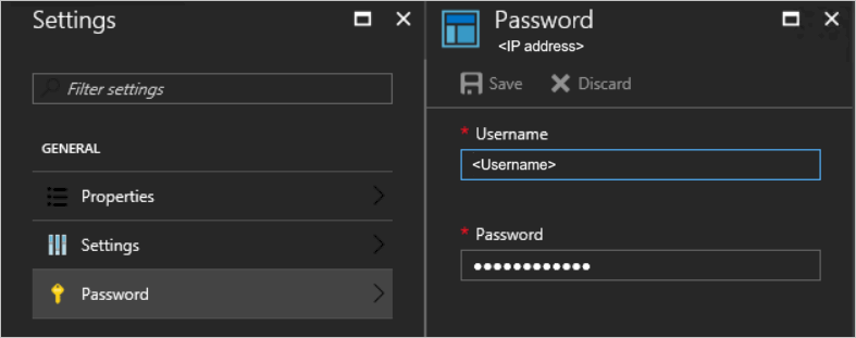 Update the SQL admin password