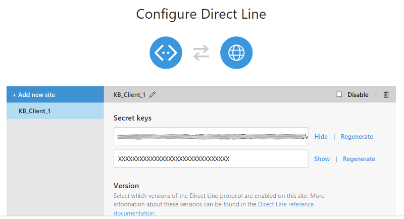 Direct Line 配置