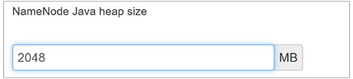 Ambari 编辑 NameNode Java 堆大小 1。