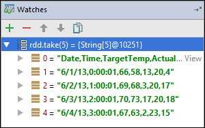 IntelliJ 在调试模式下运行程序。