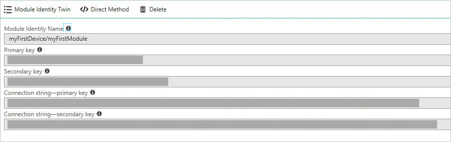 Azure portal module detail