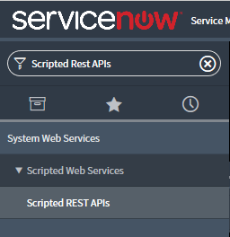 ServiceNow 中的“脚本 Web 服务”部分