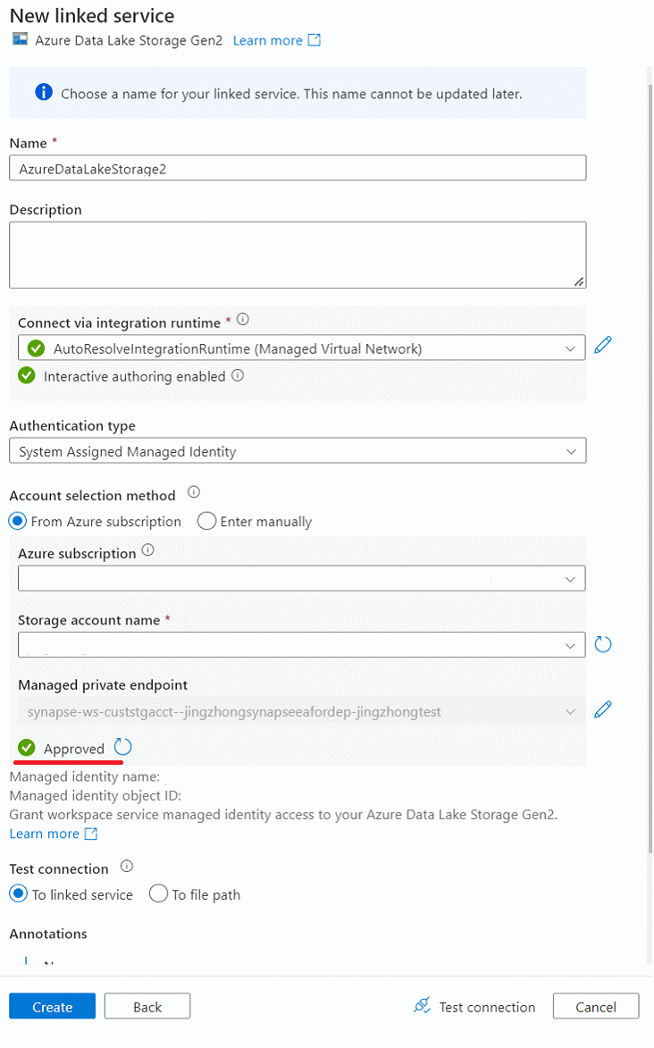 新的 sql db 链接服务 pe4 的屏幕截图。